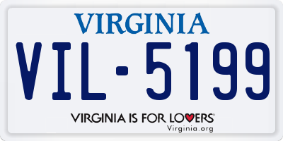 VA license plate VIL5199
