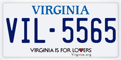 VA license plate VIL5565