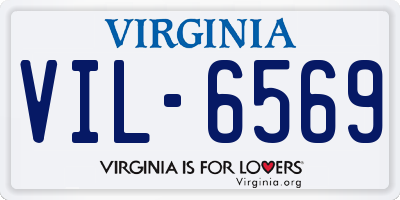 VA license plate VIL6569