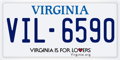 VA license plate VIL6590