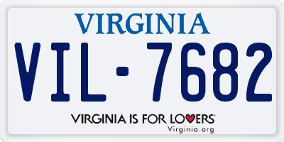 VA license plate VIL7682