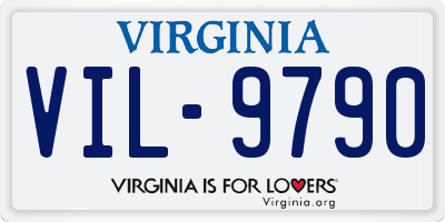 VA license plate VIL9790
