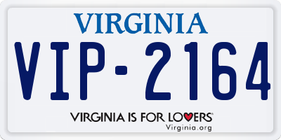 VA license plate VIP2164