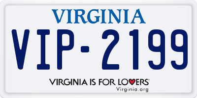 VA license plate VIP2199