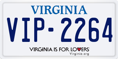 VA license plate VIP2264