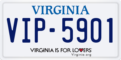 VA license plate VIP5901