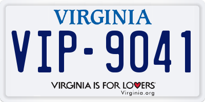 VA license plate VIP9041