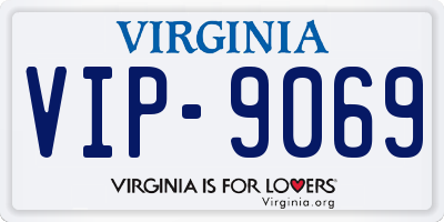 VA license plate VIP9069