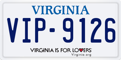 VA license plate VIP9126