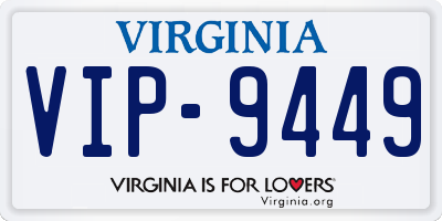 VA license plate VIP9449