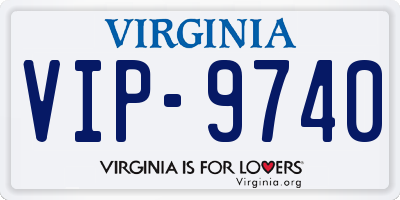 VA license plate VIP9740