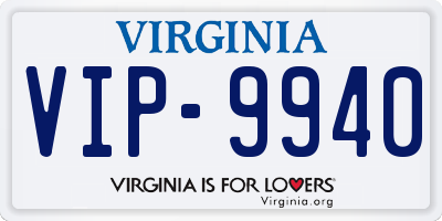 VA license plate VIP9940