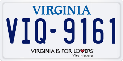 VA license plate VIQ9161