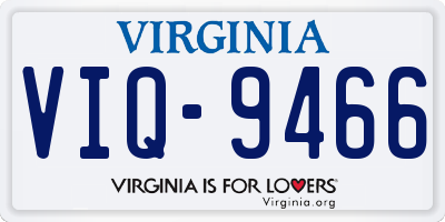 VA license plate VIQ9466
