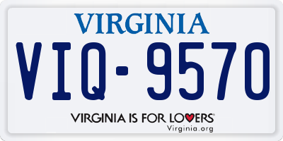 VA license plate VIQ9570