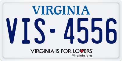 VA license plate VIS4556