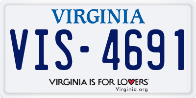 VA license plate VIS4691