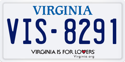 VA license plate VIS8291