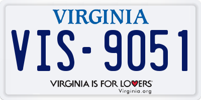 VA license plate VIS9051