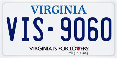 VA license plate VIS9060