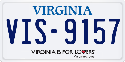 VA license plate VIS9157