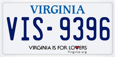 VA license plate VIS9396