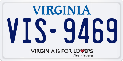 VA license plate VIS9469