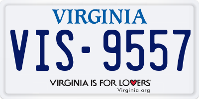 VA license plate VIS9557