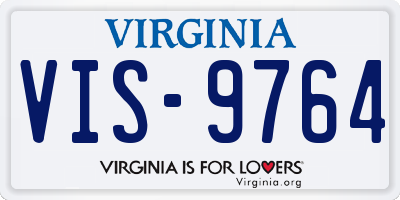 VA license plate VIS9764