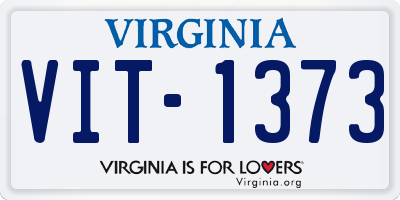 VA license plate VIT1373