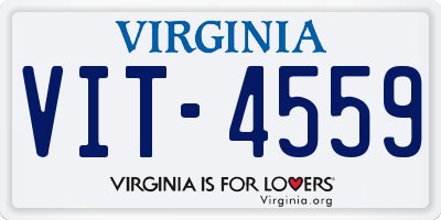 VA license plate VIT4559