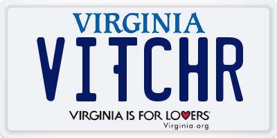 VA license plate VITCHR