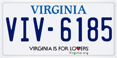 VA license plate VIV6185