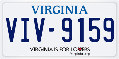 VA license plate VIV9159