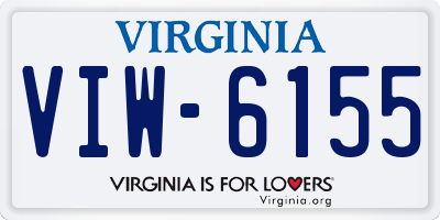 VA license plate VIW6155