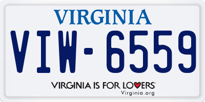 VA license plate VIW6559