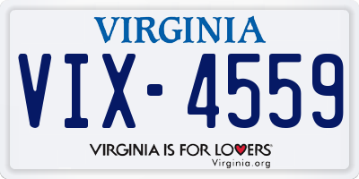 VA license plate VIX4559
