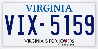 VA license plate VIX5159
