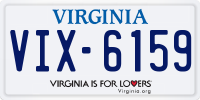 VA license plate VIX6159