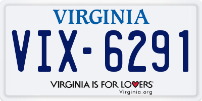 VA license plate VIX6291