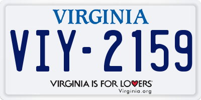 VA license plate VIY2159