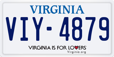 VA license plate VIY4879
