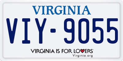 VA license plate VIY9055