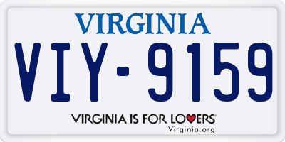 VA license plate VIY9159