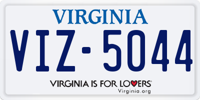 VA license plate VIZ5044