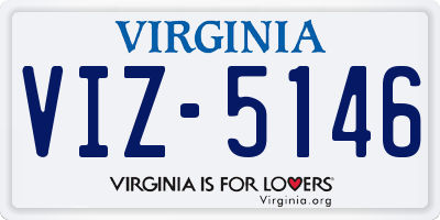 VA license plate VIZ5146