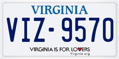 VA license plate VIZ9570