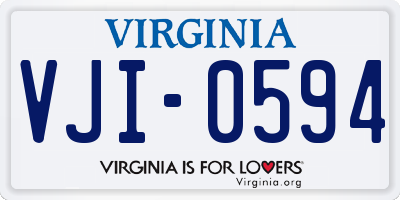 VA license plate VJI0594