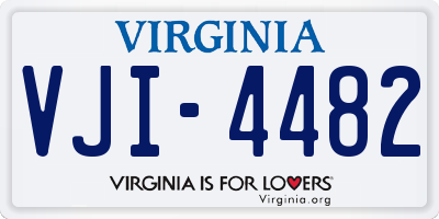 VA license plate VJI4482