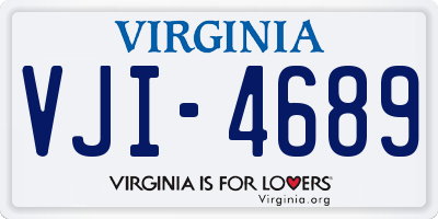 VA license plate VJI4689